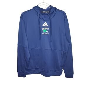 Adidas Endicott College Mascot Volleyball Hoodie Sweatshirt Women's Large Navy